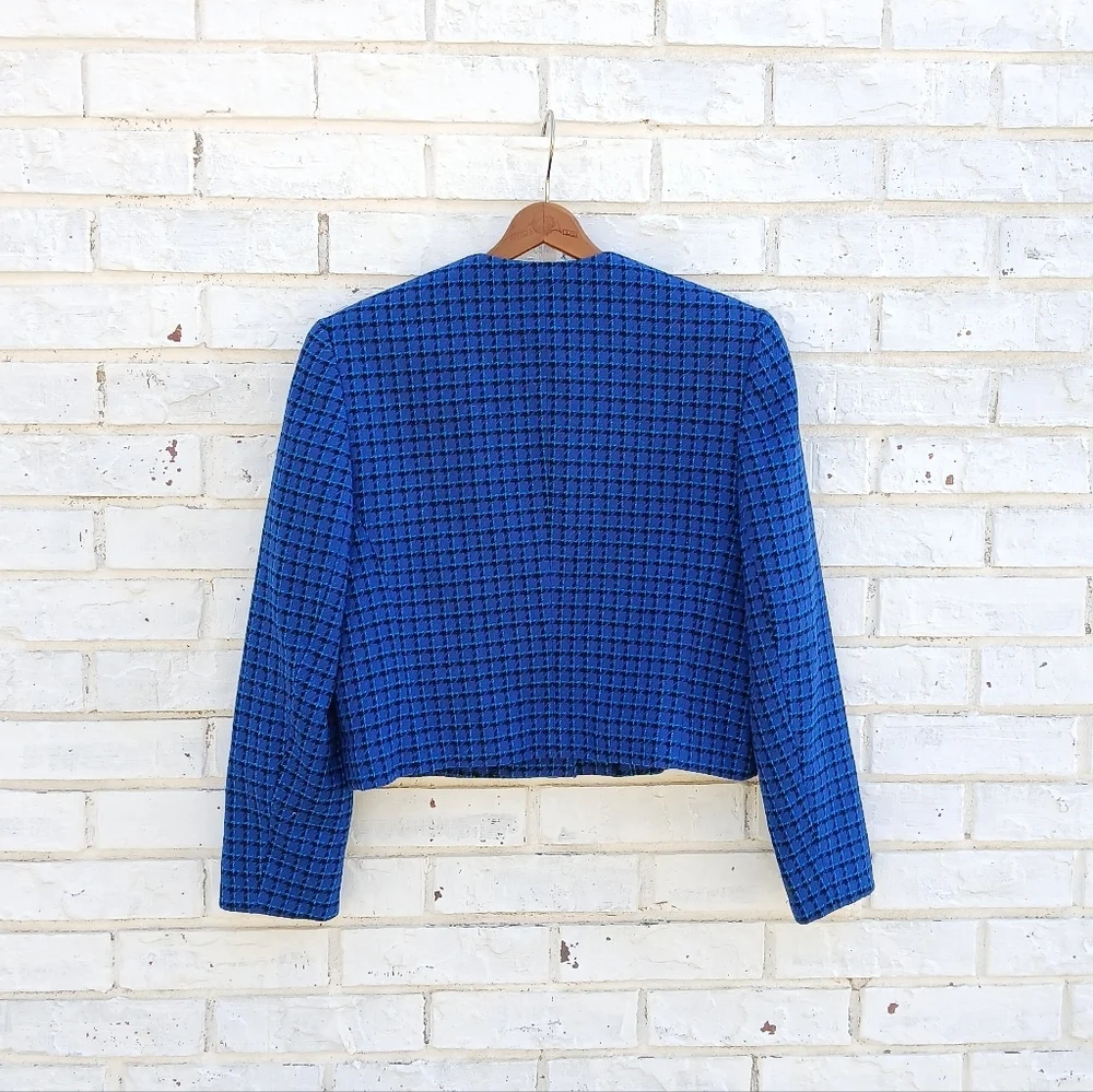 Vintage Pendleton Tweed Wool Crop Blazer
